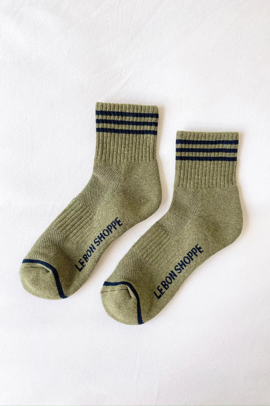 Sage Green Girlfriend Socks, Le Bon Shoppe