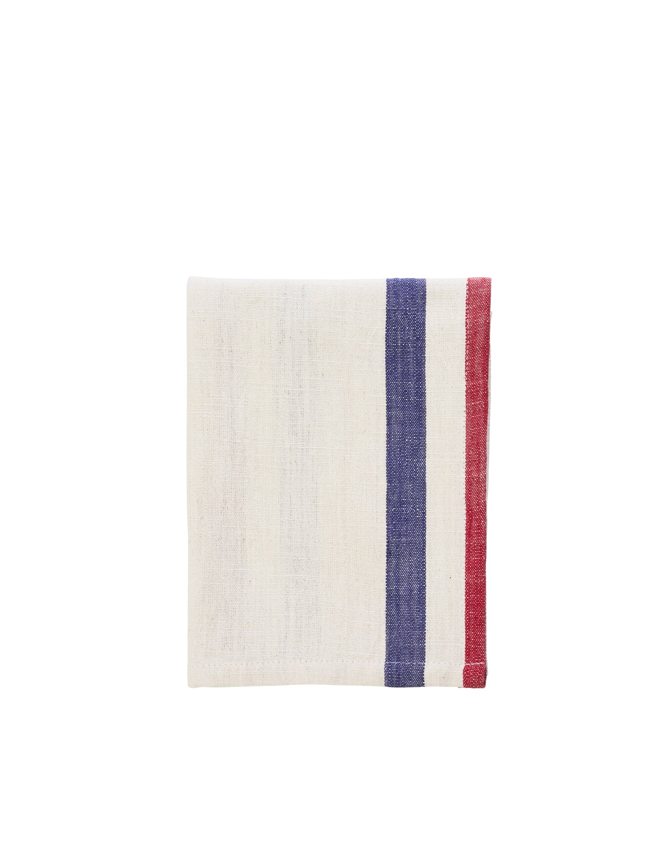 Red & Blue Striped Cotton Towel, Madam Stoltz