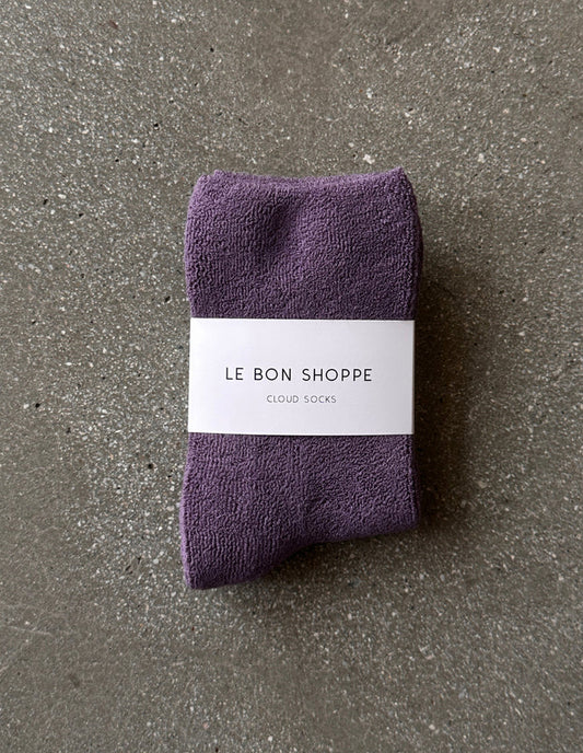 Plum Cloud Socks, Le Bon Shoppe