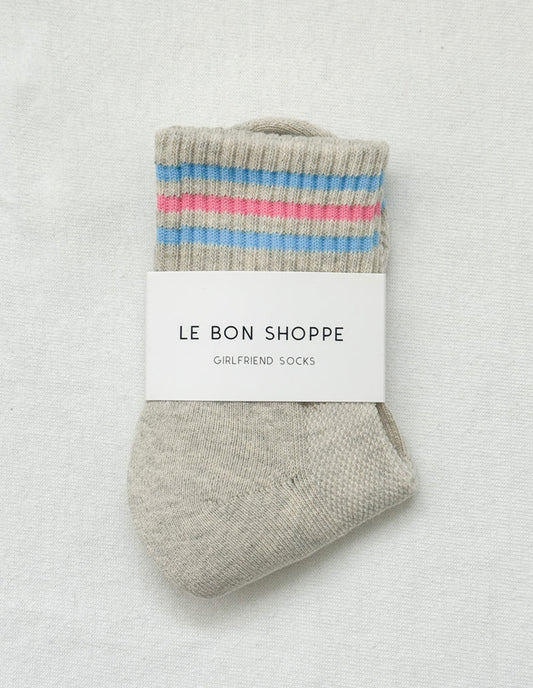 Bright Grey Girlfriend Socks, Le Bon Shoppe