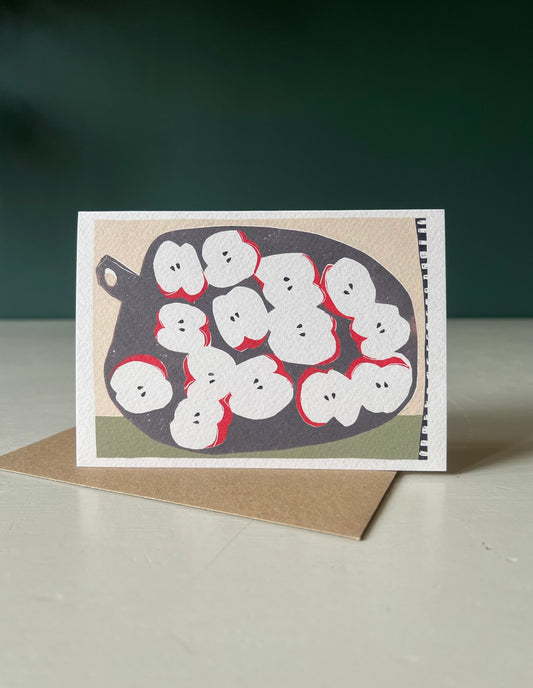 Apple Halves Greeting Card, Luiza Holub