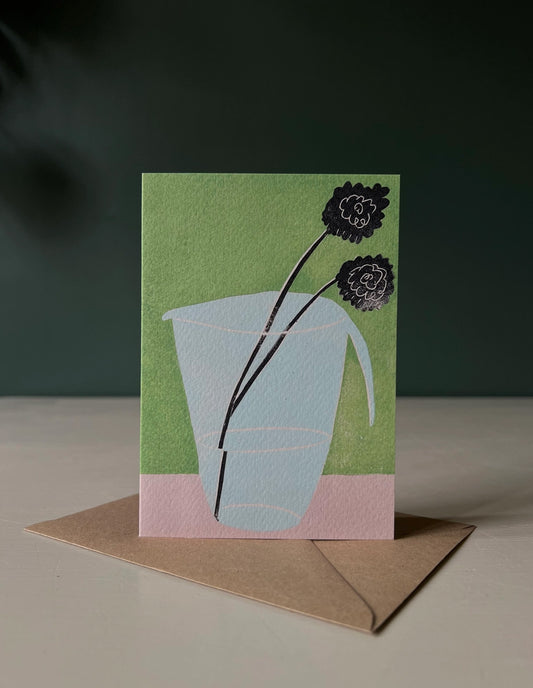 Glass Jug Greeting Card, Luiza Holub