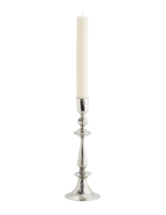 Antique Silver Hand Forged Candle Holder, Madam Stoltz
