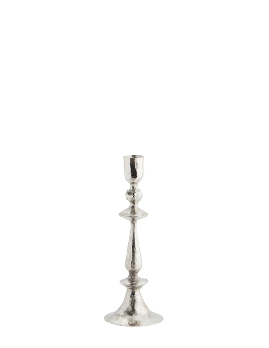 Antique Silver Hand Forged Candle Holder, Madam Stoltz