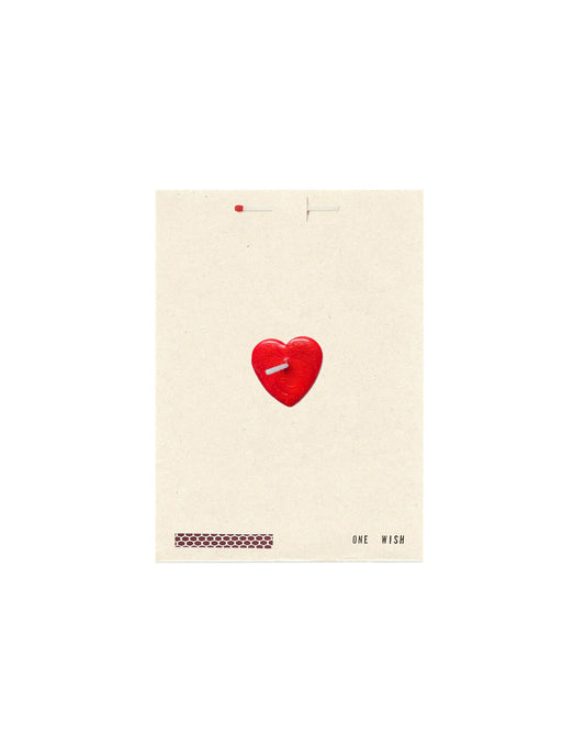 Red Heart Greeting Card, Wish Cards