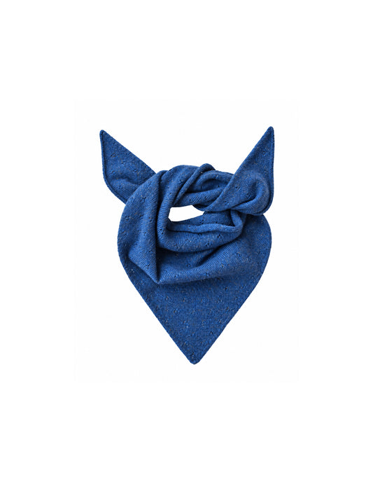 Lapis Blue Merino Wool Neckerchief, ROVE Knitwear