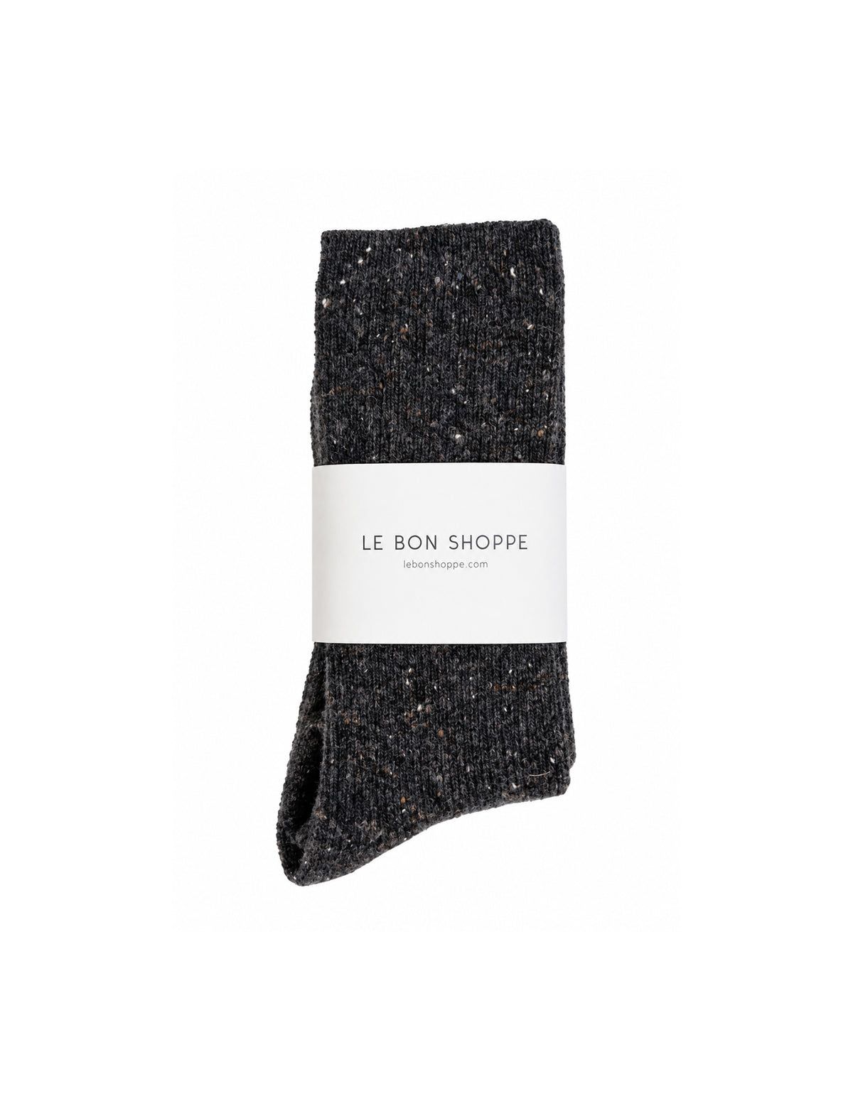 Charcoal Wool Snow Socks, Le Bon Shoppe
