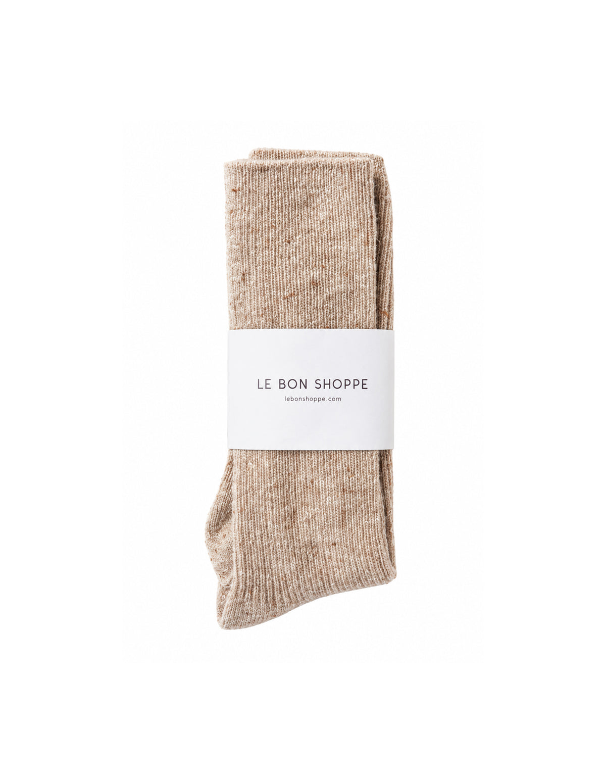 Tan Wool Snow Socks, Le Bon Shoppe