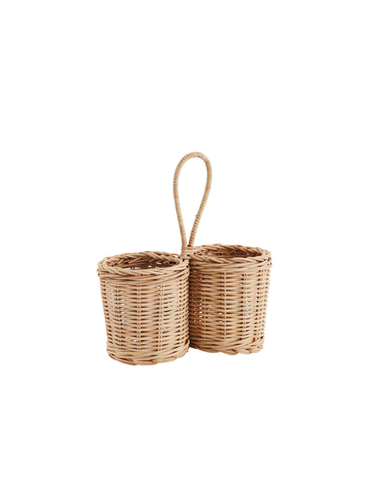 Rattan Woven Bottle Holder, Madam Stoltz