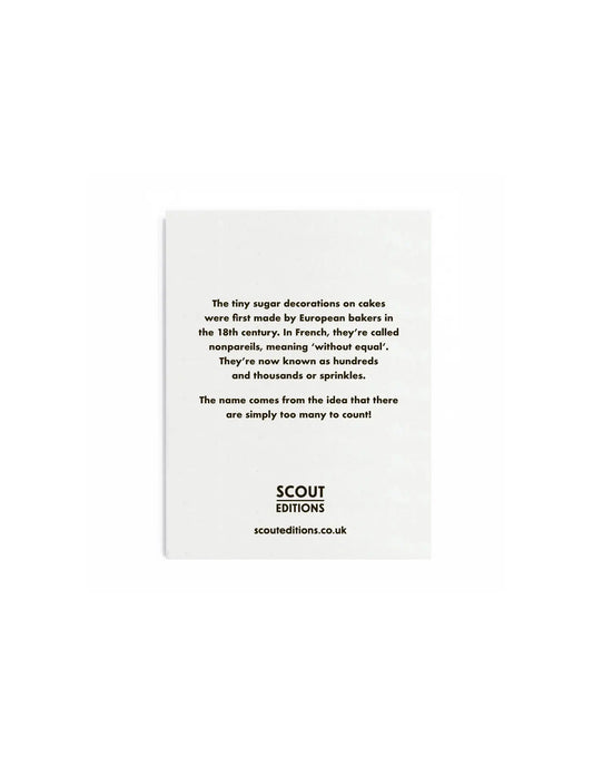 Hundreds & Thousands Mini Greeting Card, Scout Editions