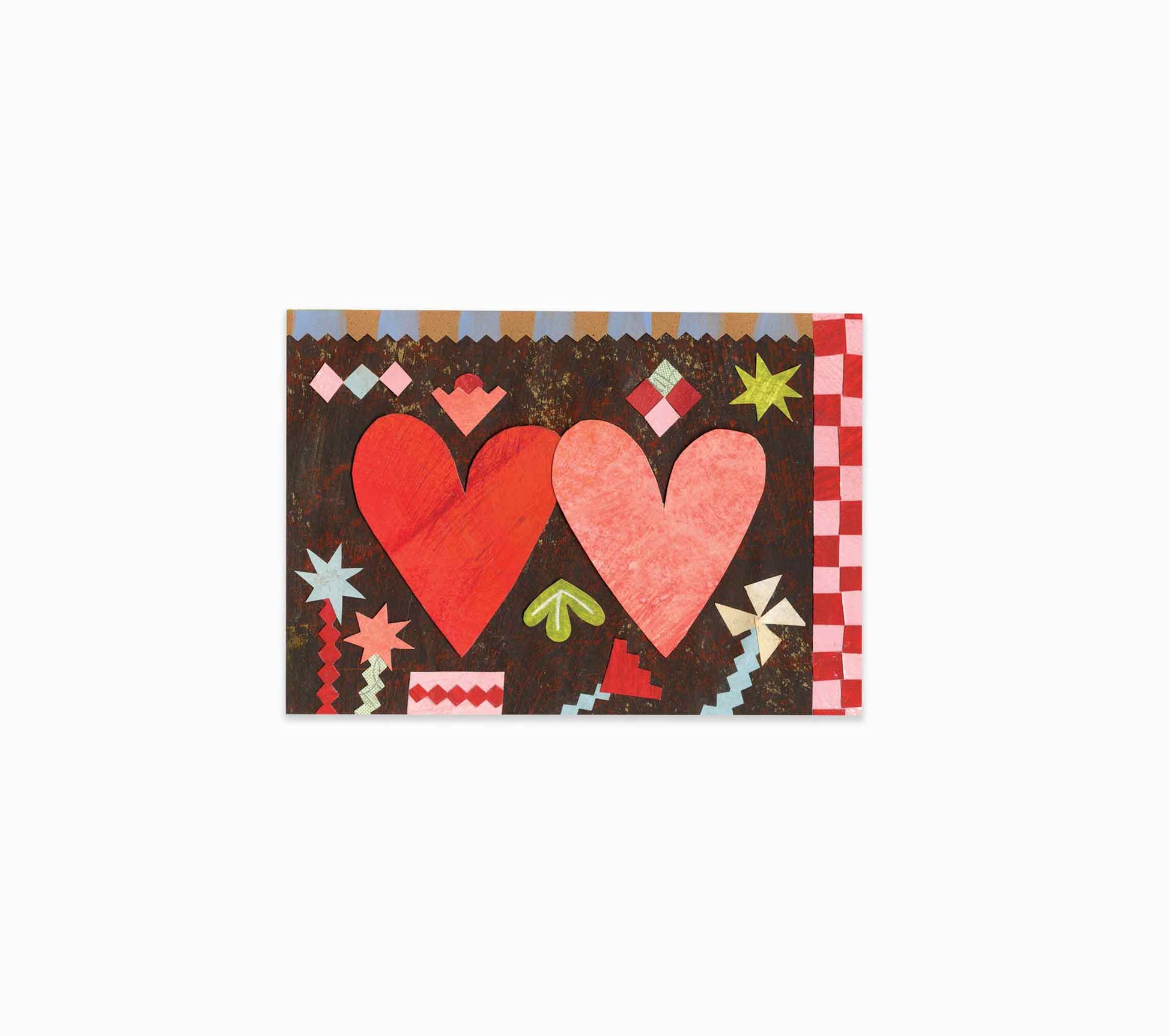 Two Hearts Mini Greeting Card, Mortlake Papers