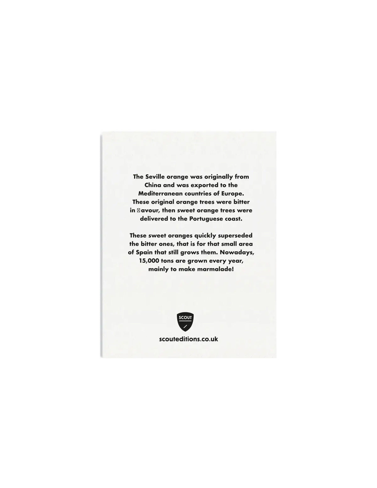 Seville Oranges Mini Greeting Card, Scout Editions