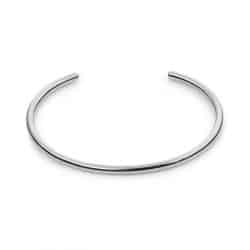 Minimal Silver Bangle, Waterproof