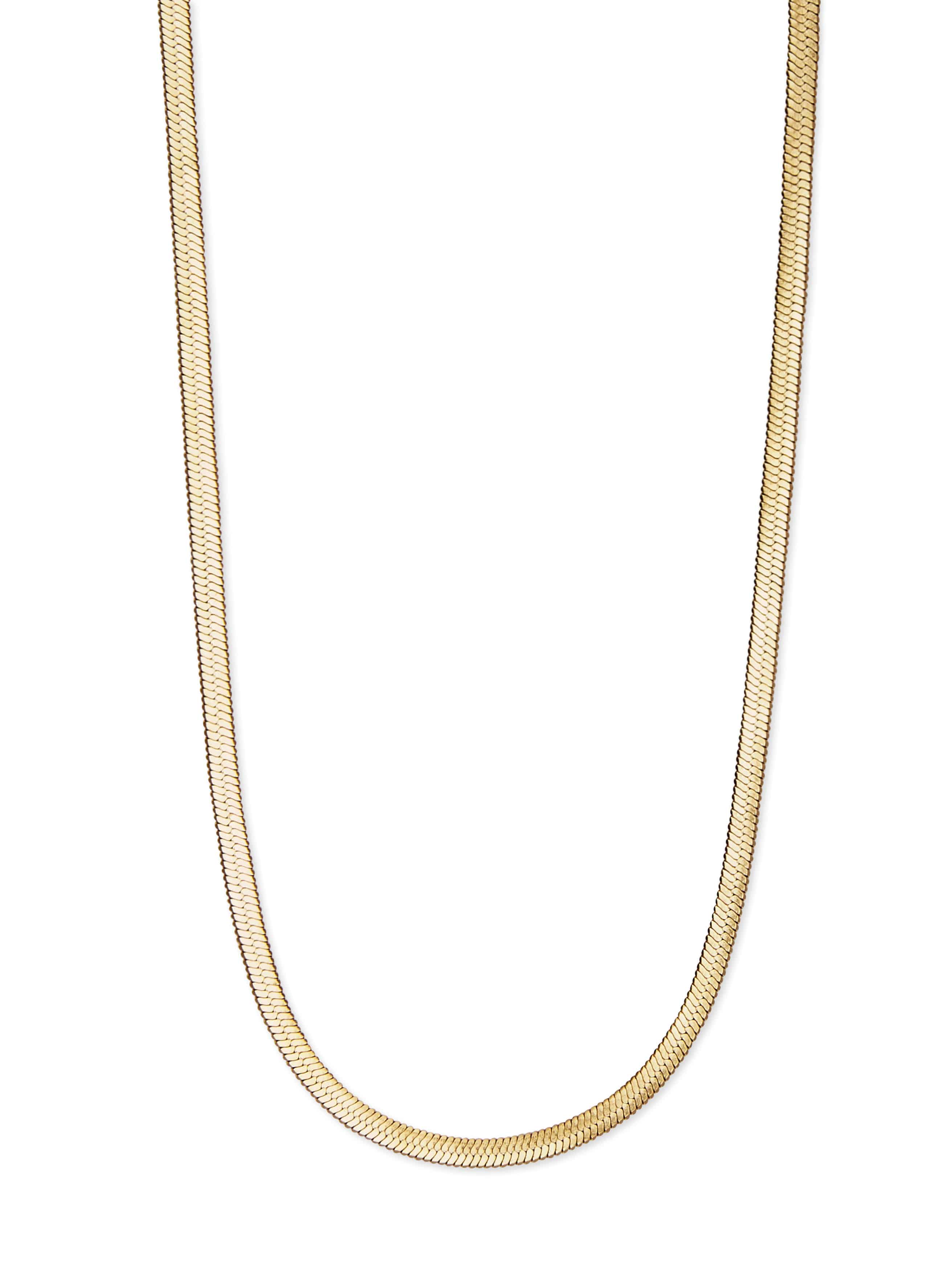 Buy Pipa Bella by Nykaa Fashion Gold-Plated Flat Snake Chain online