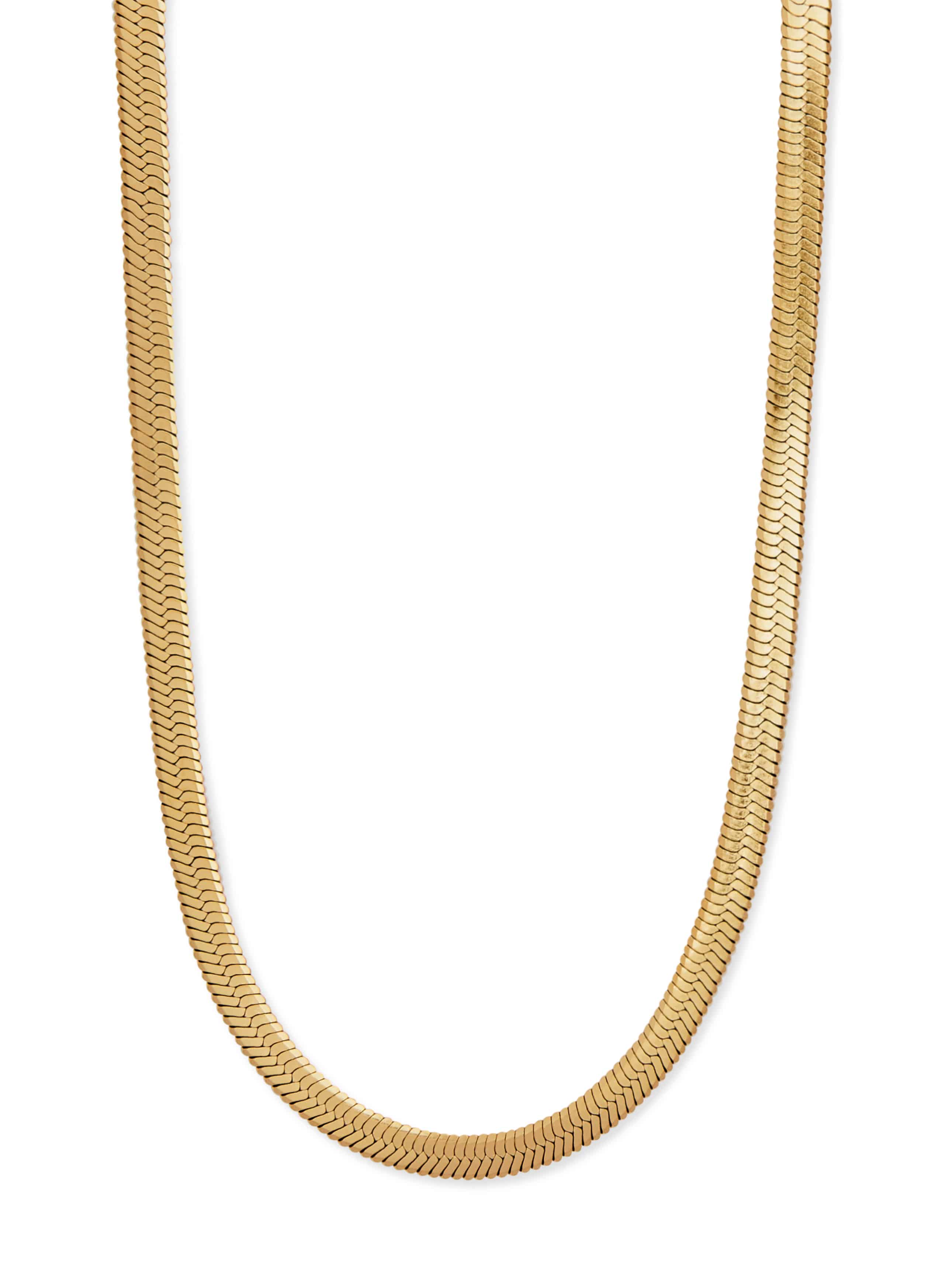 Ky & Co Double Link Thick Chain Necklace Gold Tone Chunky 18