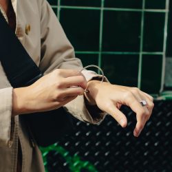 Minimal Silver Bangle, Waterproof