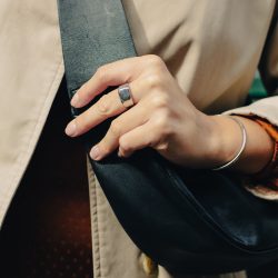 Minimal Silver Bangle, Waterproof