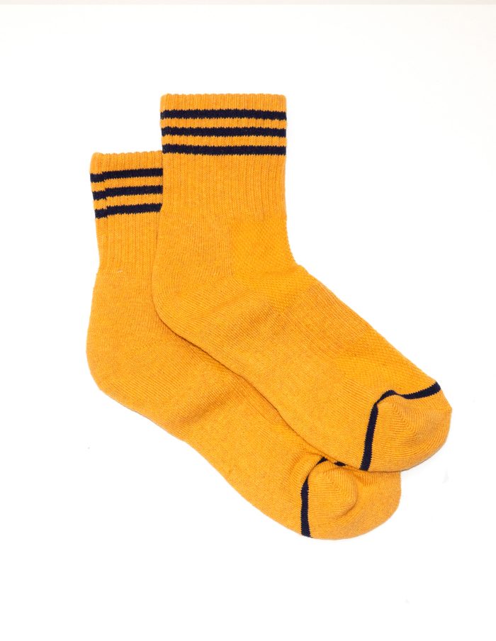 Gold Cotton Girlfriend Socks, Le Bon Shoppe