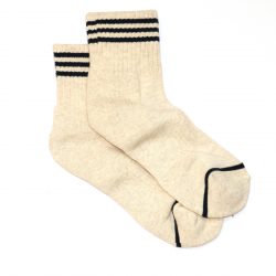 Oatmeal Cotton Girlfriend Socks, Le Bon Shoppe