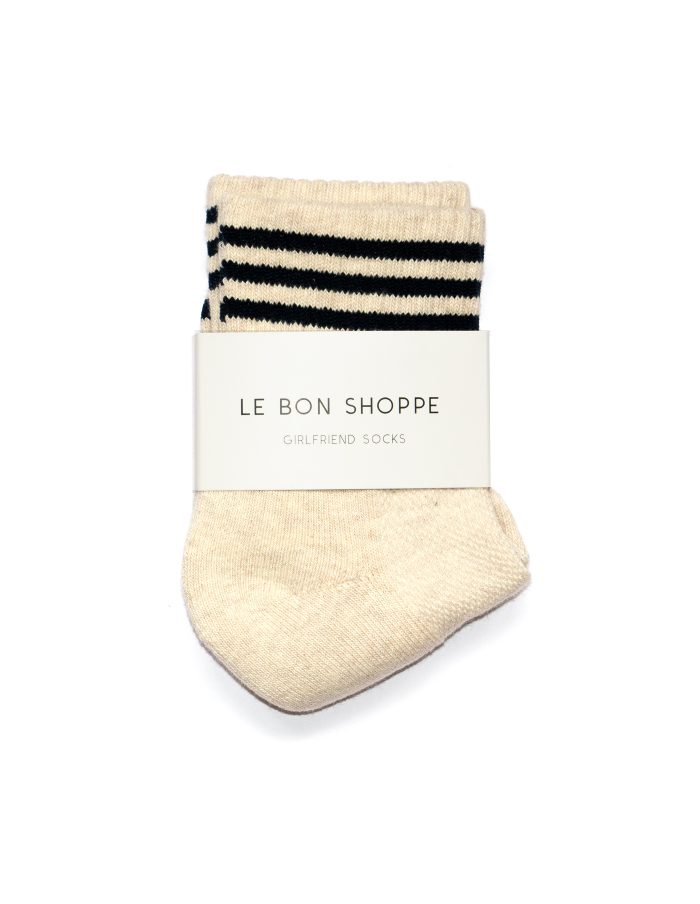 Oatmeal Cotton Girlfriend Socks, Le Bon Shoppe