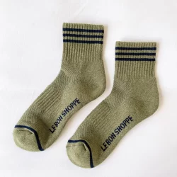 Sage Green Girlfriend Socks, Le Bon Shoppe