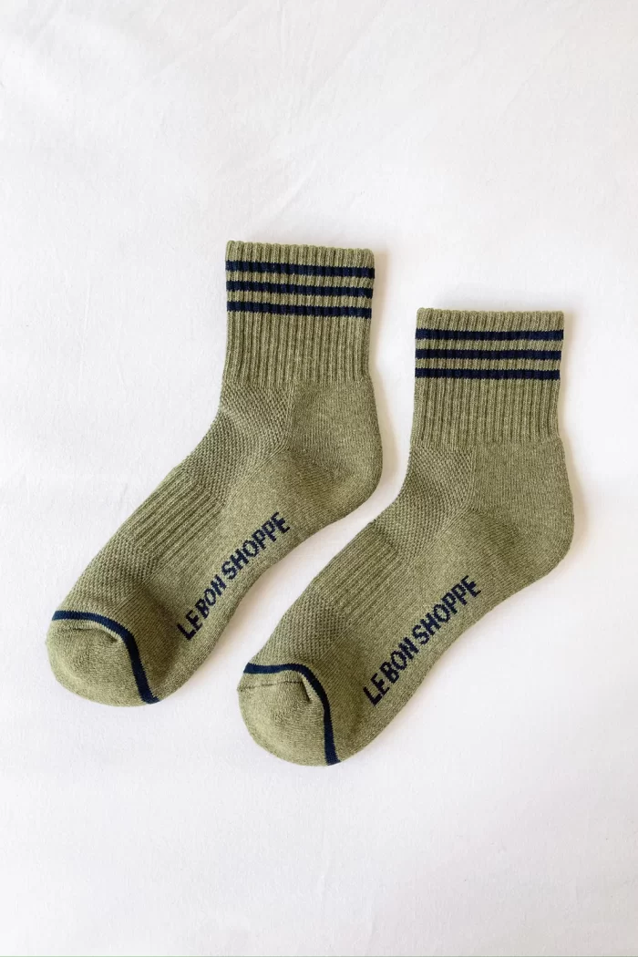 Sage Green Girlfriend Socks, Le Bon Shoppe