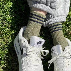 Sage Green Girlfriend Socks, Le Bon Shoppe