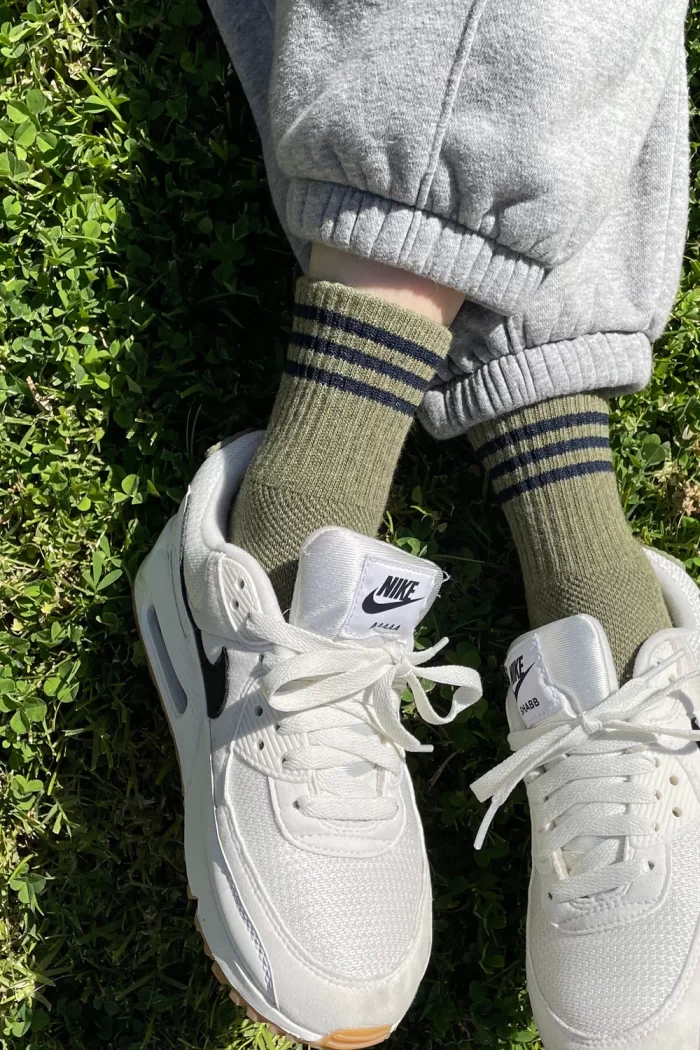 Sage Green Girlfriend Socks, Le Bon Shoppe