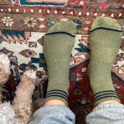 Sage Green Girlfriend Socks, Le Bon Shoppe