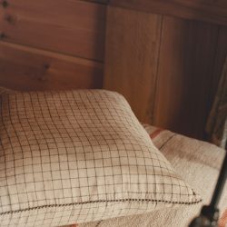Checked Linen Cushion, Madam Stoltz