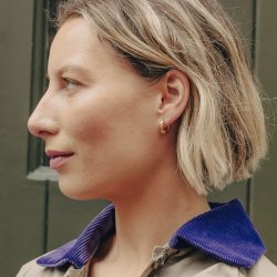 Gold Mini Twist Huggie Hoop Earrings, Tarnish-Free Gold Plating