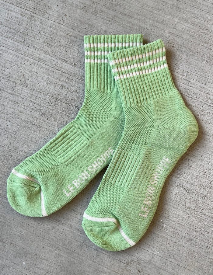 Green Leaf Girlfriend Socks, Le Bon Shoppe