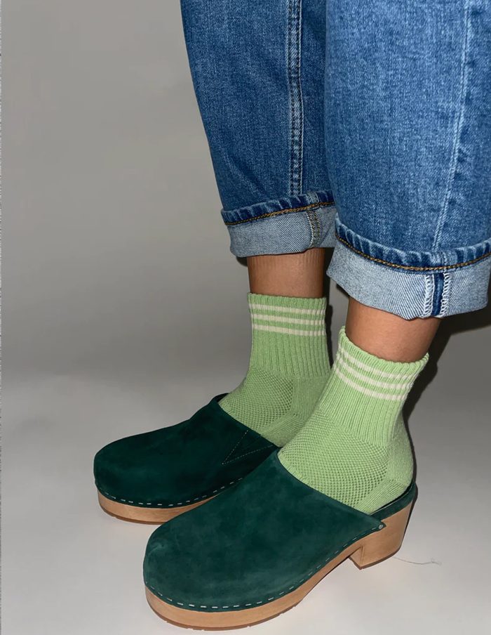 Green Leaf Girlfriend Socks, Le Bon Shoppe