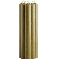 Olive Green Dinner Candle Gift Set, St Eval