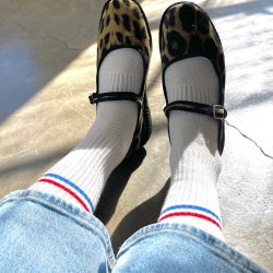 Milk White Boyfriend Socks, Le Bon Shoppe