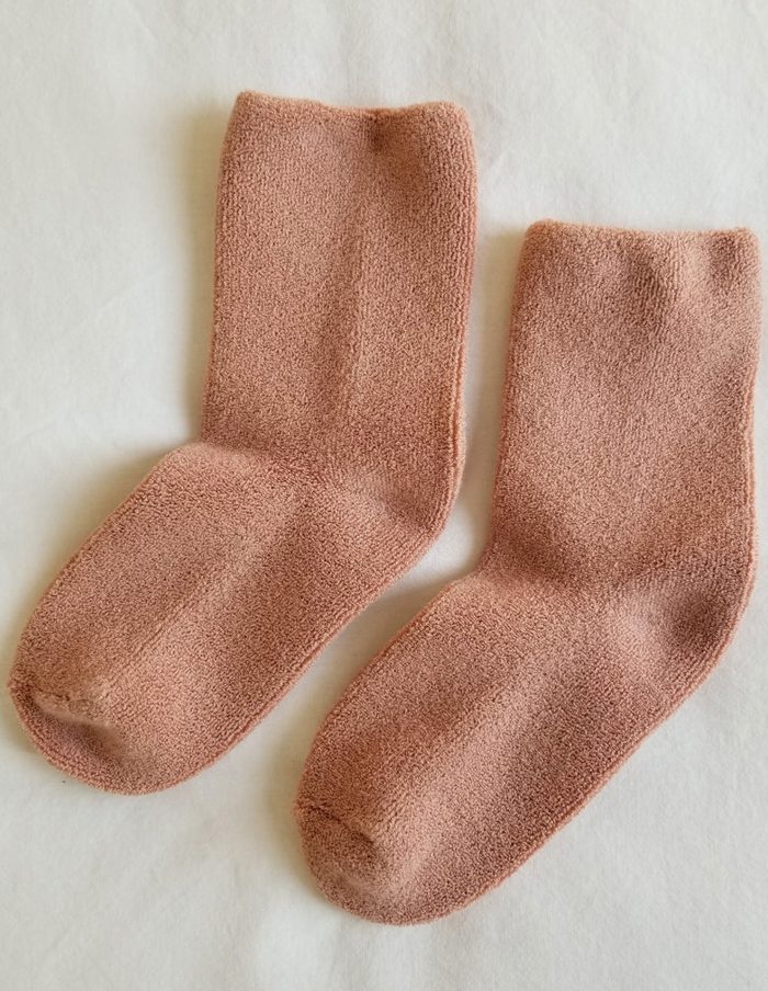 Mulberry Pink Cloud Socks, Le Bon Shoppe