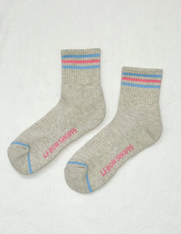Bright Grey Girlfriend Socks, Le Bon Shoppe