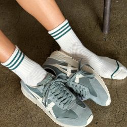 Egret Cotton Girlfriend Socks, Le Bon Shoppe