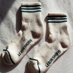 Egret Cotton Girlfriend Socks, Le Bon Shoppe