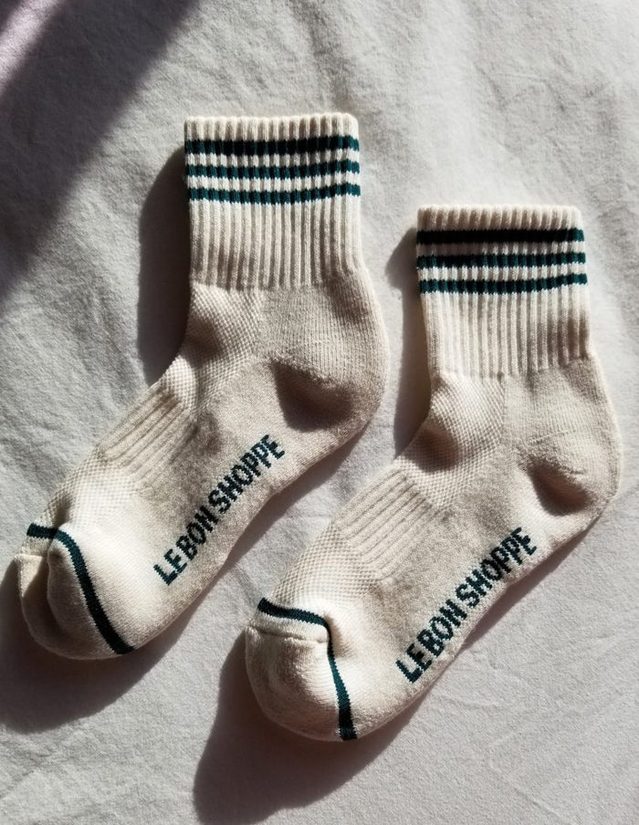 Egret Cotton Girlfriend Socks, Le Bon Shoppe