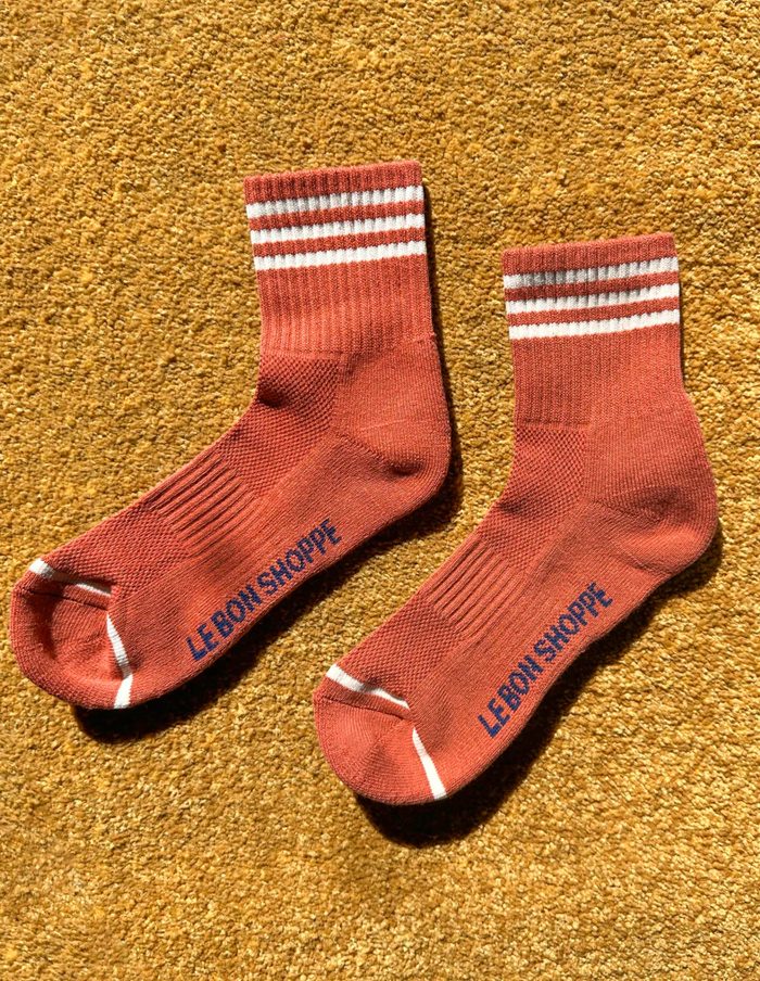 Terracotta Girlfriend Socks, Le Bon Shoppe