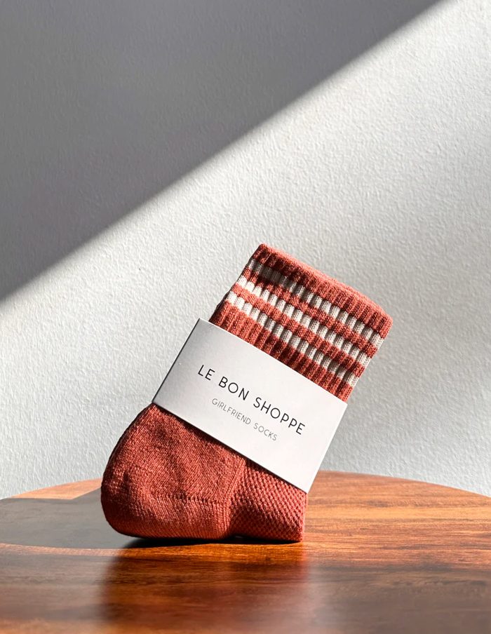 Terracotta Girlfriend Socks, Le Bon Shoppe