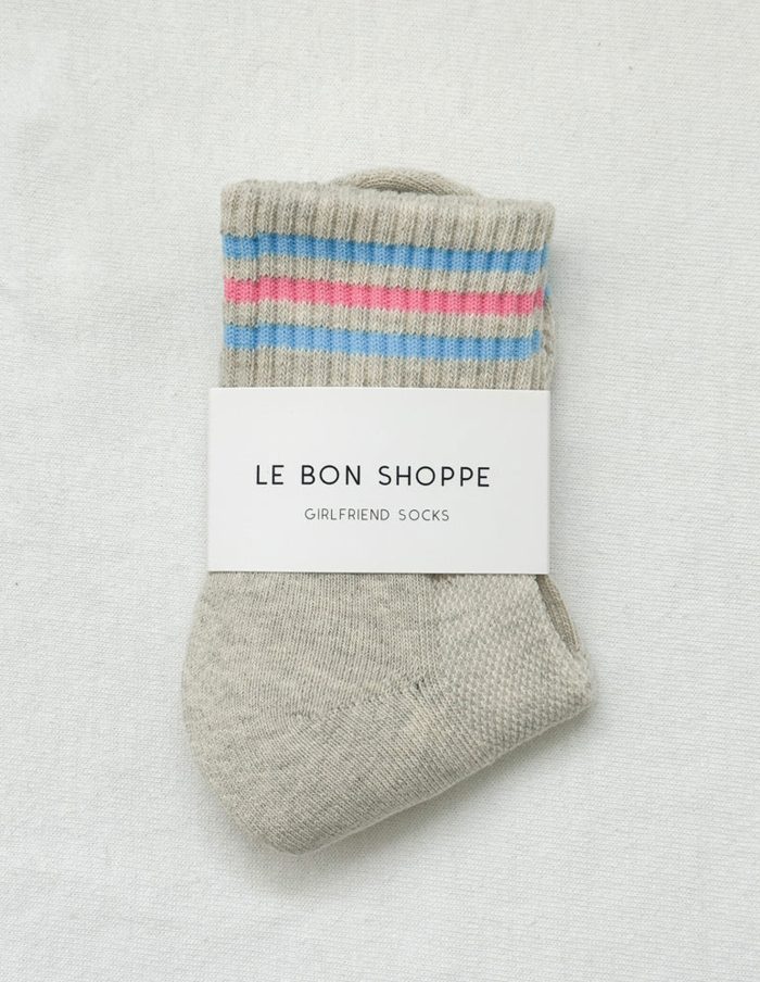 Bright Grey Girlfriend Socks, Le Bon Shoppe