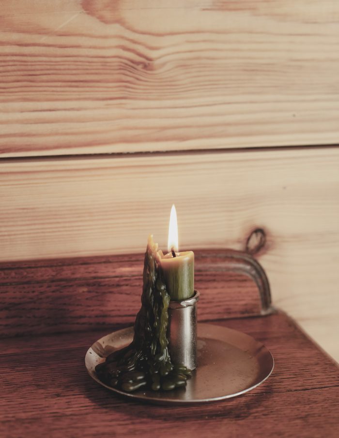 Olive Green Dinner Candle Set, St Eval