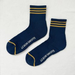 Navy Blue Girlfriend Socks, Le Bon Shoppe