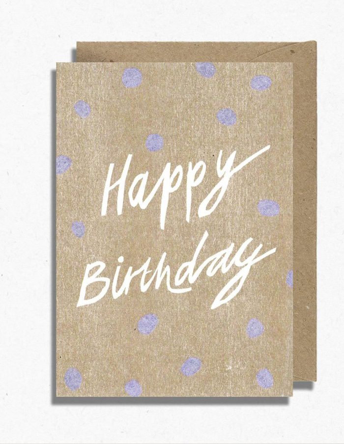 Happy Birthday Spotty Greeting Card, Hot Pink Press