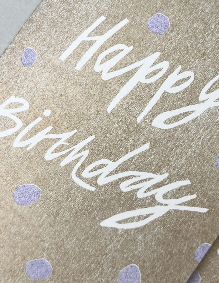 Happy Birthday Spotty Greeting Card, Hot Pink Press