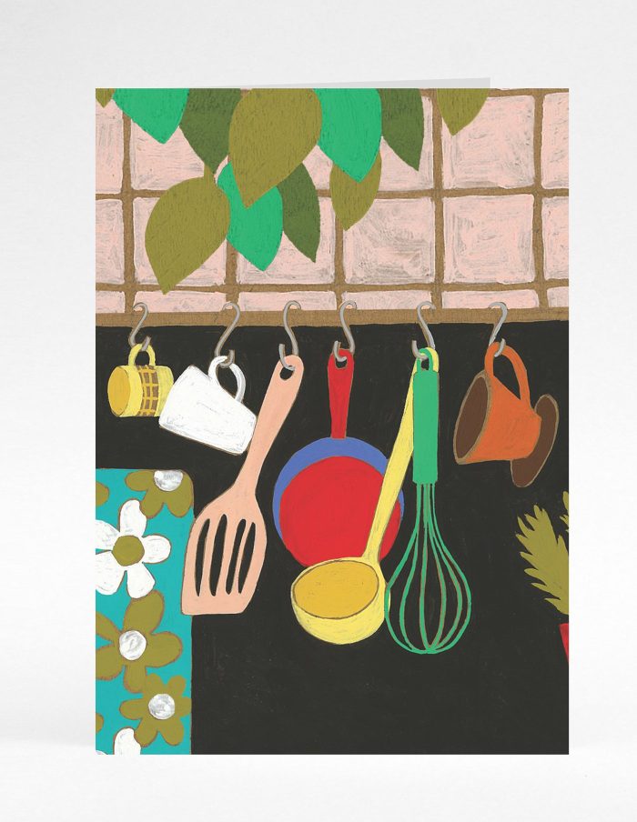 Kitchen Utensils Greeting Card, Becky Baur
