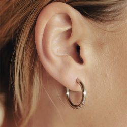 Silver Hoop Earrings 1.5cm, Tarnish-Free Silver Plating