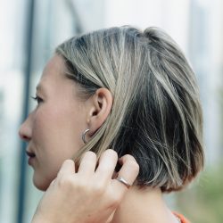 Silver Hoop Earrings 1.5cm, Tarnish-Free Silver Plating